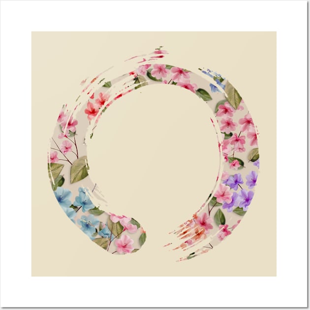 Flowers - Ensō Wall Art by lunaroveda